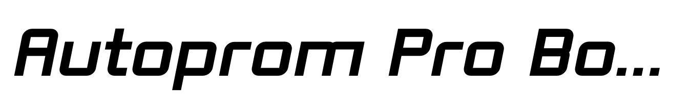 Autoprom Pro Bold Italic